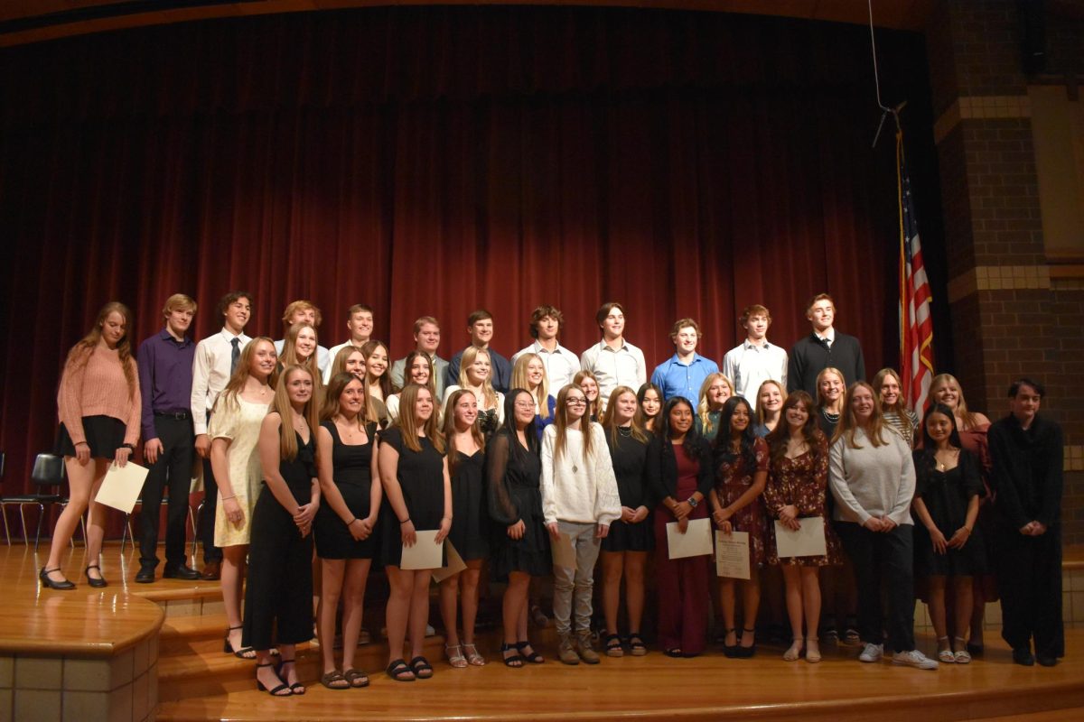 Evan Anfinson, Hanna Austinson, Brielle Bakken, Kae Bee, Rice Boettecher, Axel Calderon, Haylee Charley, Carter Conn, Lia Cunningham, Keira Erickson, Maya Fuller, Annais Garcia, Michaela Hanson, Kaylee Henderson, Addie Isaacson, Taylor Johnson, Carley Ladlie, Kylie Lee, Vienna Loverink, Hayden Lowe, Avery Mauer, Samuel McGill, Greta Moller, Calleigh Noble, Alexis Olson, Ashley O'Sullivan, Mayzie Paulson, Lar Tho Way Paw, Ingrid Peralta-Linares, Janely Perez-Tuxpan, Danica Pestorious, Brodie Rassler, Easton Schewe, Anna Shaw, Jonathan Streckert, Claire Stockwell, Noah Teeter, Andrew Tscholl, Brooke Tufte, Gabrielle Tufte, Lauren Wilkinson and Nina Zhang.