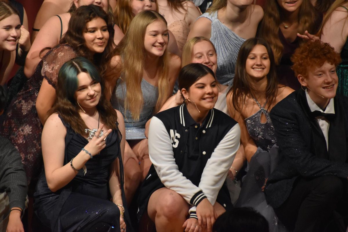 ALHS musical cast performing at the dress rehearsal for the ALHS production of Mean Girls.