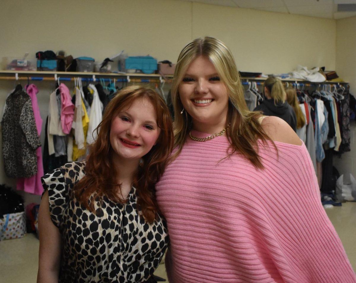 Maddie Balthazor (10) and Mayzie Paulson (11) as Mrs. George and Karen Smith for the ALHS production of Mean Girls.