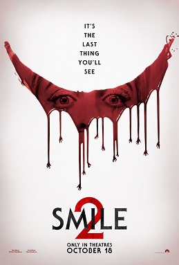 Movie poster for "Smile 2". 