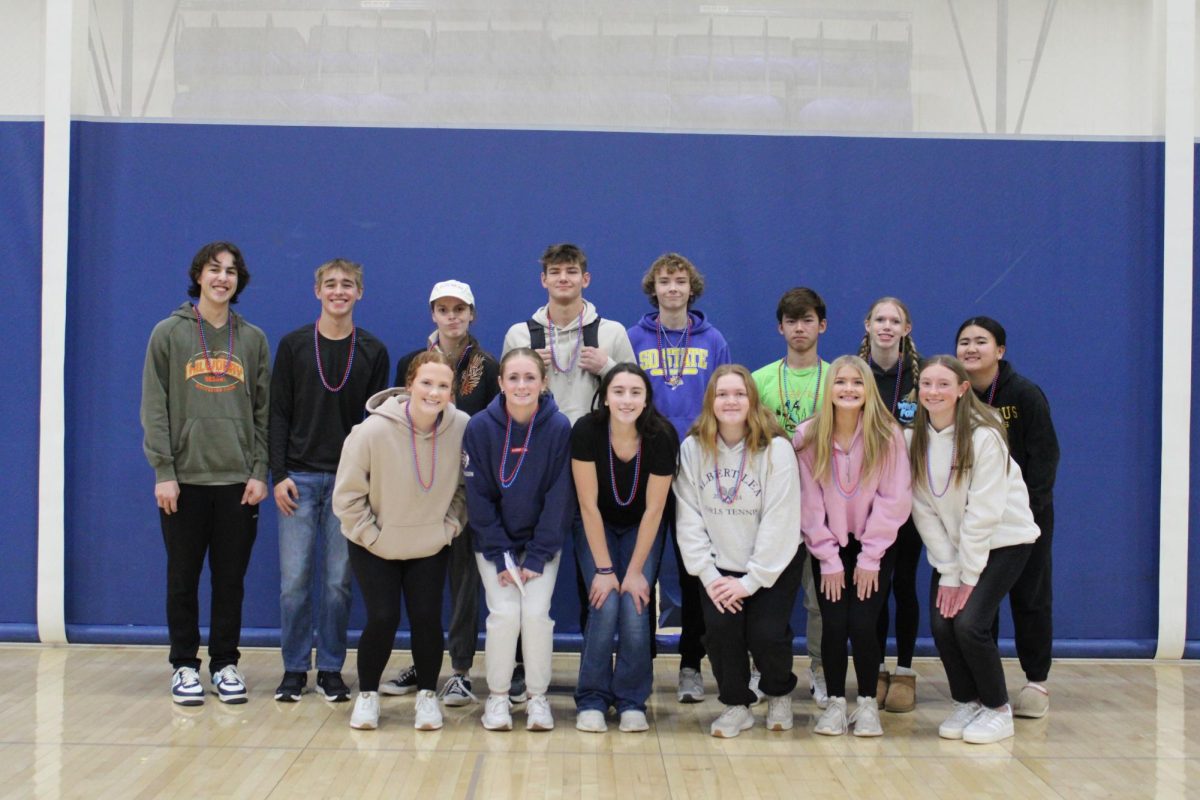 At the pepfest on Feb. 13 the Winterfest Royalty nominees were introduced. There were two girls and two boys candidates from each grade. Royalty included Prince Axel Calderon (11), Jacob Miller (12), Princess Maya Fuller (11), Brecken Wacholz (10), Ethan Brownlee (9), Lord Given Saw (9), Lilly Elmer (9), Angela Buansombat (10), Queen Jenna Balfe (12), Hanna Austinson (11), Raegan Broskoff (8), Duchess Evalyn Holcomb (10), Jordyn Earl (8), and Lady Leighton Brenegan (9). Not pictured include: King Kaiden Baldwin-Rutherford (12), Piper Aanes (12), Blair Blake (11), Duke Kuol Duol (10), Thoo Kah (8) and Aidric Calderon (8). Student council member and Junior Prince Axel Calderon said, “It [the nomination] means that I’m kind of a student leader. I hopefully show younger kids what it means to be a part of the student council and lead the school.” 

